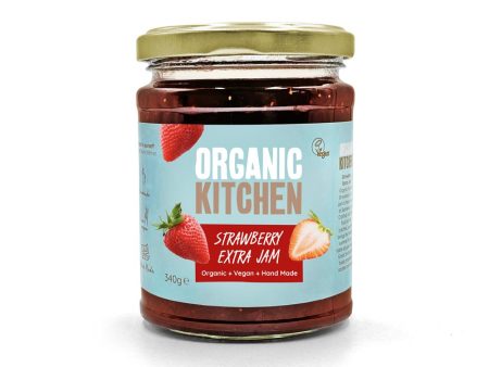 Organic Kitchen Organic Strawberry Extra Fruit Jam 340g Online Hot Sale