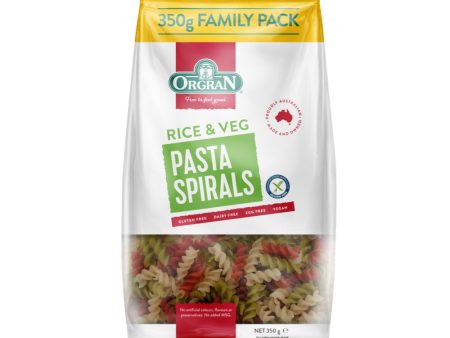 Orgran Vegetable Rice Spirals Pasta 350g Online Sale