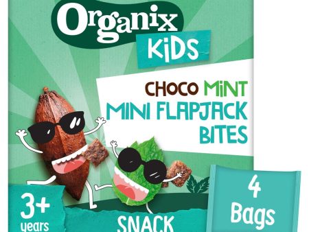 Organix KIDS Cool Choco Mint Mini Flapjack Bites (4 x 23g) Online