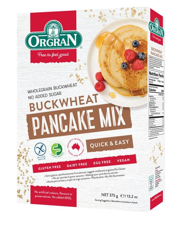 Orgran Buckwheat Pancake Mix 375g For Discount