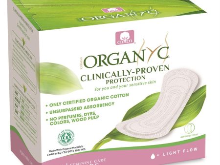 Organyc Pantyliner Light Flow - (folded) - 24 pads on Sale