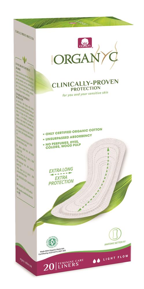 Organyc Extra Long flat panty liners light flow Online