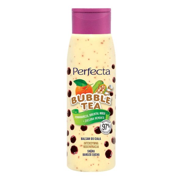 Bubble Tea intensywnie regenerujący balsam do ciała Pomarańcza + Oriental Wood + Zielona Herbata 400ml Online Hot Sale