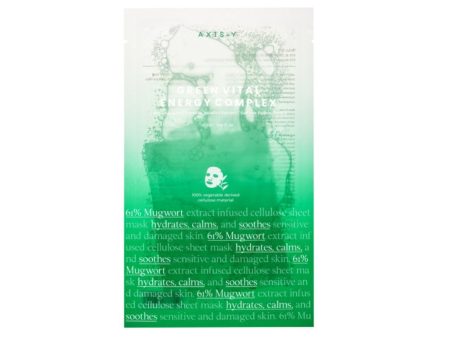 61% Mugwort Green Vital Energy Complex Sheet Mask witalizująca maska do twarzy w płachcie Online Hot Sale