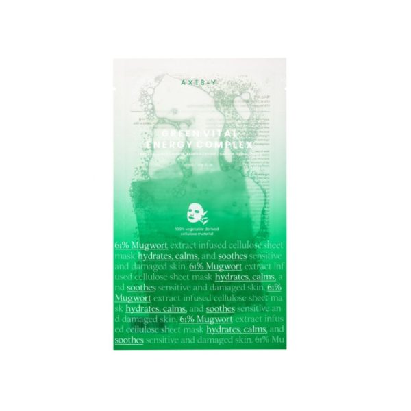 61% Mugwort Green Vital Energy Complex Sheet Mask witalizująca maska do twarzy w płachcie Online Hot Sale