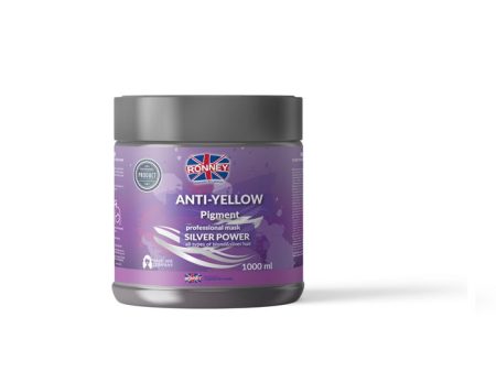 Anti-Yellow Silver Power Professional Mask srebrna maska do włosów blond rozjaśnianych i siwych 1000ml Sale