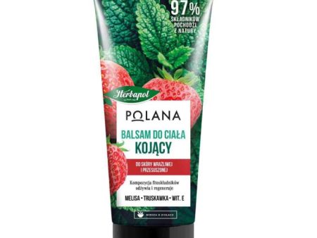 Balsam do ciała kojący do skóry suchej Melisa + Truskawka + Wit. E 200ml For Sale