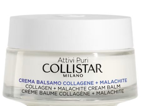 Attivi Puri Collagen + Malachite Cream Balm przeciwzmarszczkowy krem-balsam do twarzy z kolagenem i malachitem 50ml Cheap