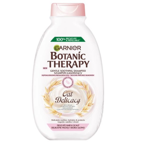 Botanic Therapy Oat Delicacy szampon łagodzący do delikatnych włosów i skóry głowy 400ml For Sale