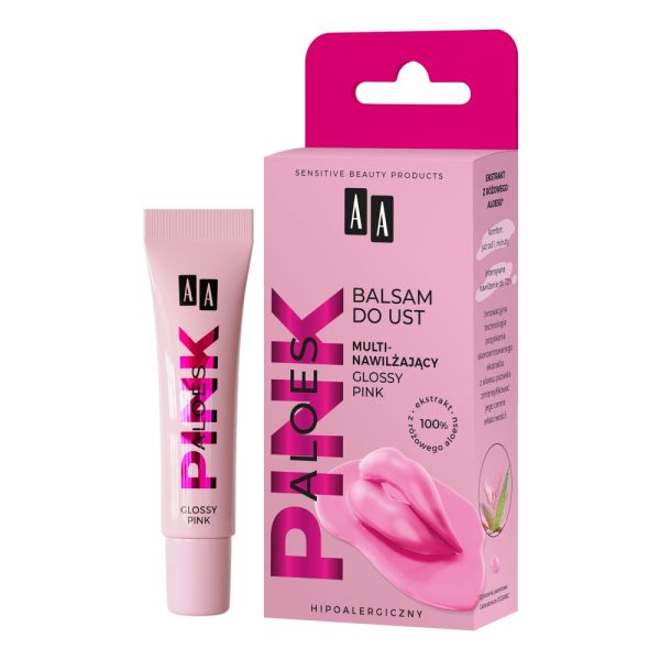 Aloes Pink multinawilżający balsam do ust Glossy Pink 10g Online