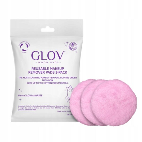 Moon Pads Reusable Makeup Remover płatki do zmywania makijażu 3szt Cheap