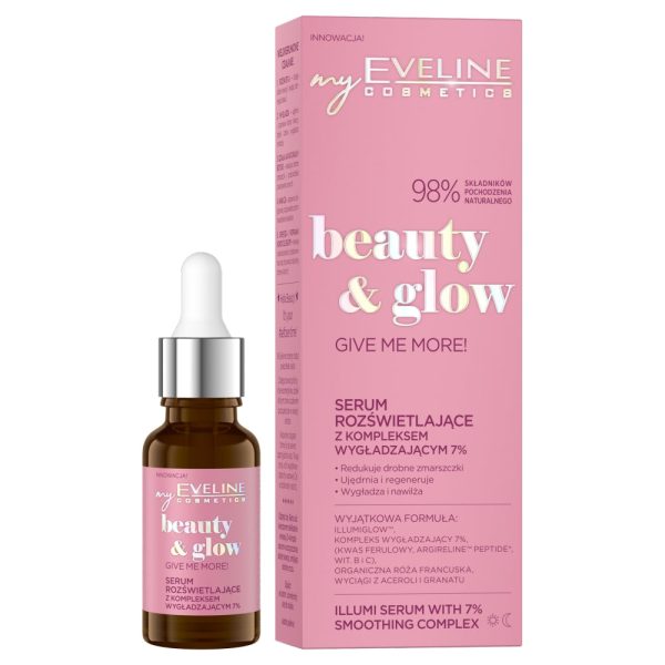 Beauty & Glow serum rozświetlające z kompleksem wygładzającym 7% 18ml Online Hot Sale