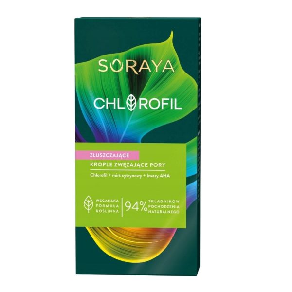 Chlorofil złuszczające krople zwężające pory 30ml For Sale