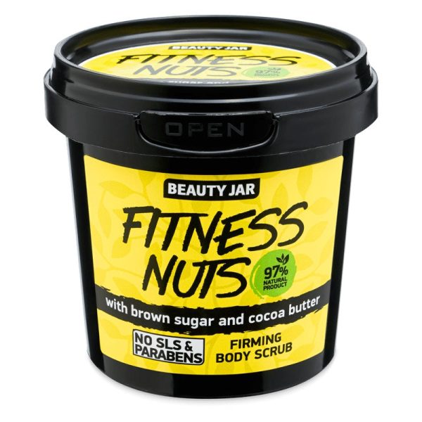 Fitness Nuts ujędrniający peeling do ciała z brązowym cukrem i masłem kakaowym 200g For Sale