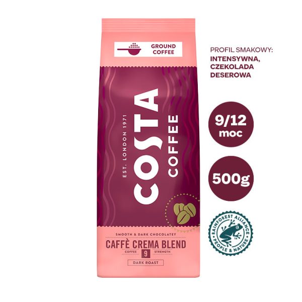 Caffe Crema Blend kawa palona mielona Dark Roast 500g For Sale