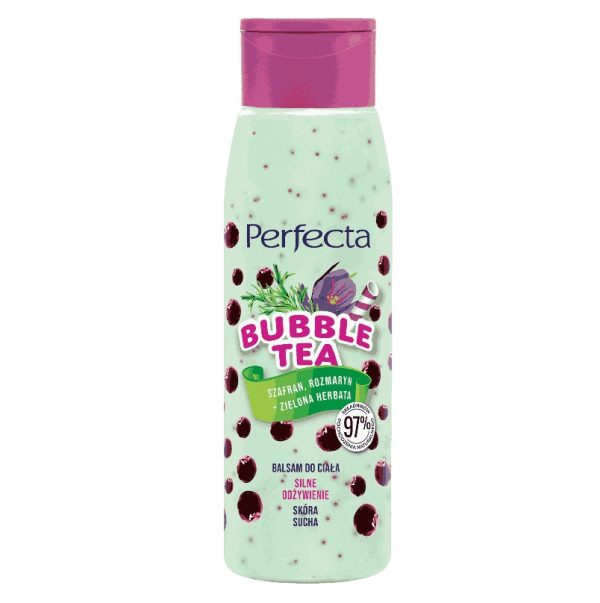 Bubble Tea silnie odżywiający balsam do ciała Szafran + Rozmaryn + Zielona Herbata 400ml Online Sale