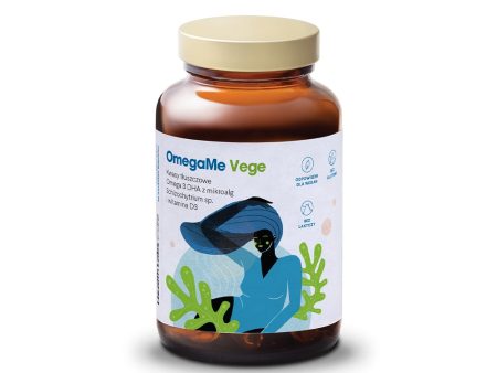 OmegaMe Vege kwasy tłuszczowe Omega 3 DHA z alg morskich z witaminą D3 suplement diety 60 kapsułek For Cheap