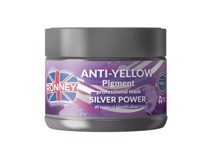 Anti-Yellow Silver Power Professional Mask srebrna maska do włosów blond rozjaśnianych i siwych 300ml Online now