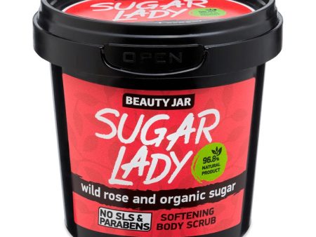 Sugar Lady zmiękczający scrub do ciała z dziką różą i organicznym cukrem 180g For Cheap