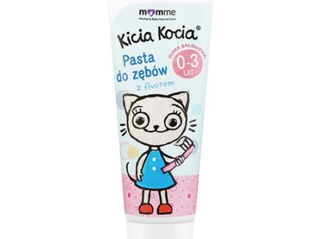 Kicia Kocia pasta do zębów z fluorem 0-3 lat Guma Balonowa 50ml For Sale