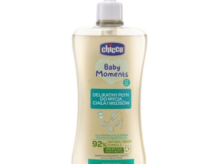 Baby Moments delikatny płyn do mycia ciała i włosów 0m+ 500ml on Sale