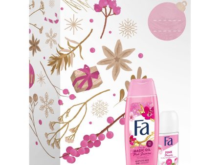 Magic Oil Pink Jasmine   Pink Passion zestaw żel pod prysznic 250ml + antyperspirant w kulce 50ml Online