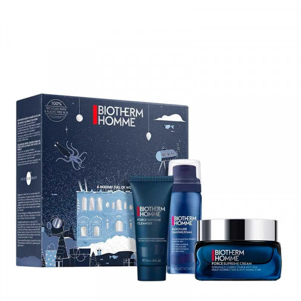 Anti-Age Homme zestaw Force Supreme Cream krem do twarzy 50ml + Force Supreme Cleanser żel do mycia twarzy 40ml + Foamshaver Mousse Rasage pianka do golenia 50ml on Sale