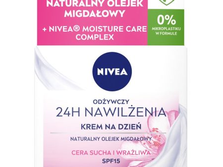 24H Nawilżenia odżywczy krem na dzień cera sucha i wrażliwa SPF15 50ml Online