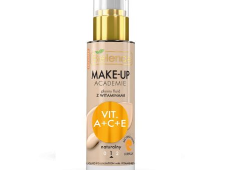 Make-Up Academie płynny fluid z witaminami A + C + E 1 Naturalny 30ml Online