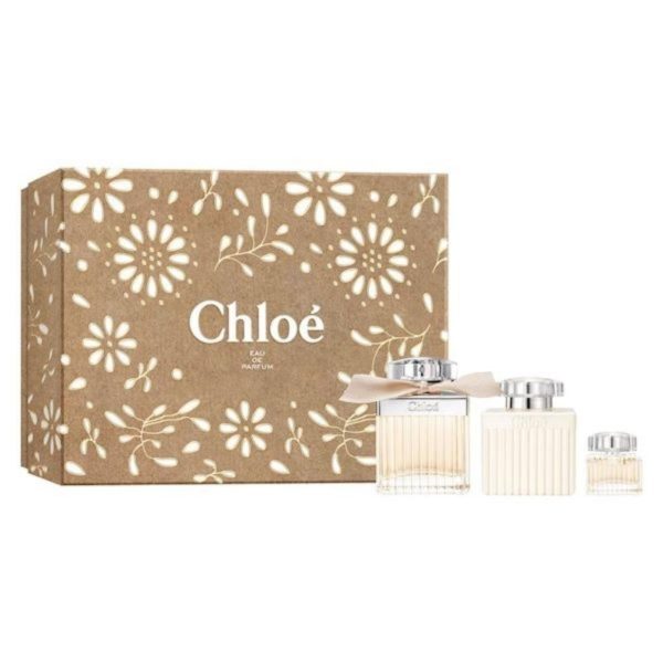 Chloe zestaw woda perfumowana spray 75ml + balsam do ciała 100ml + miniatura wody perfumowanej 5ml Online Sale