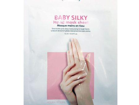 Baby Silky Hand Mask Sheet regenerująco-nawilżająca maseczka do rąk w formie bawełnianych rękawiczek 15ml For Sale