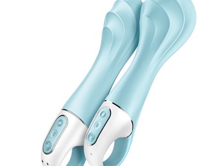 Air Pump Vibrator 5+ wibrator z pompką Light Blue Online Hot Sale