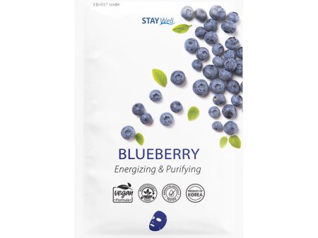 Climate Neutral Face Mask energetyzująca i oczyszczająca maska na twarz w płachcie Blueberry 23g Supply