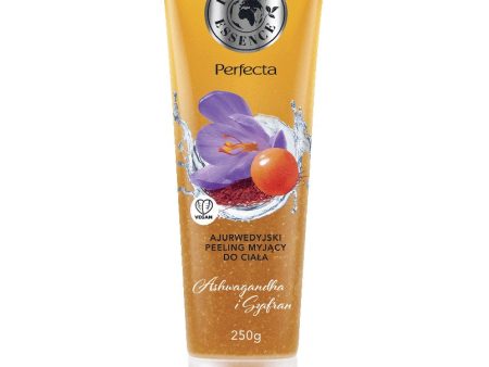 Planet Essence ajurwedyjski peeling myjący do ciała Ashwagandha i Szafran 250ml Hot on Sale