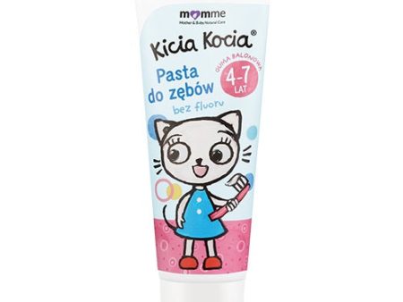 Kicia Kocia pasta do zębów bez fluoru 4-7 lat Guma Balonowa 50ml Fashion