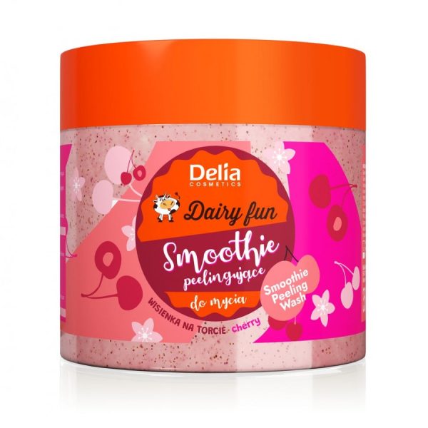 Dairy Fun peelingujące smoothie do mycia ciała Wisienka na Torcie 350ml Discount