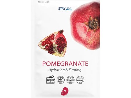 Climate Neutral Face Mask nawilżająca i ujędrniająca maska na twarz w płachcie Pomegranate 23g on Sale