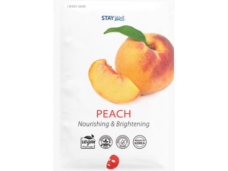 Climate Neutral Face Mask odżywcza i rozświetlająca maska na twarz w płachcie Peach 23g Sale