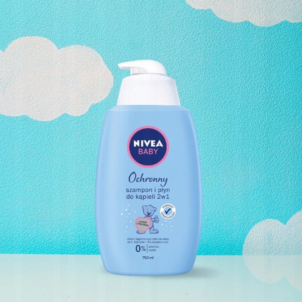 Baby ochronny szampon i płyn do kąpieli dla dzieci 2w1 750ml Fashion