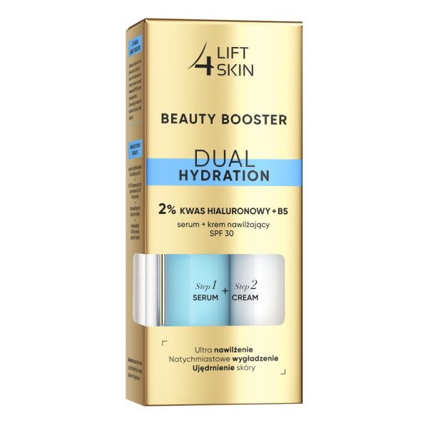 Beauty Booster Dual Hydration 2% Kwas Hialuronowy B5 serum + krem nawilżający SPF30+ 2x15ml Hot on Sale